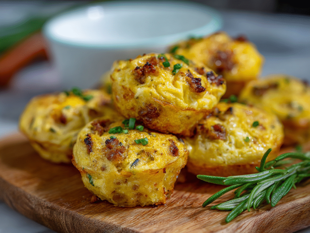 Easy Cottage Cheese Egg Bites with Sausage recipe