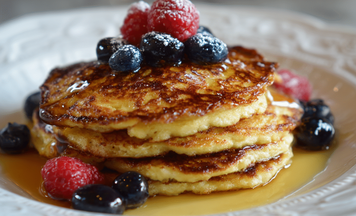 Irresistibly Delicious Flourless Cottage Cheese Pancakes